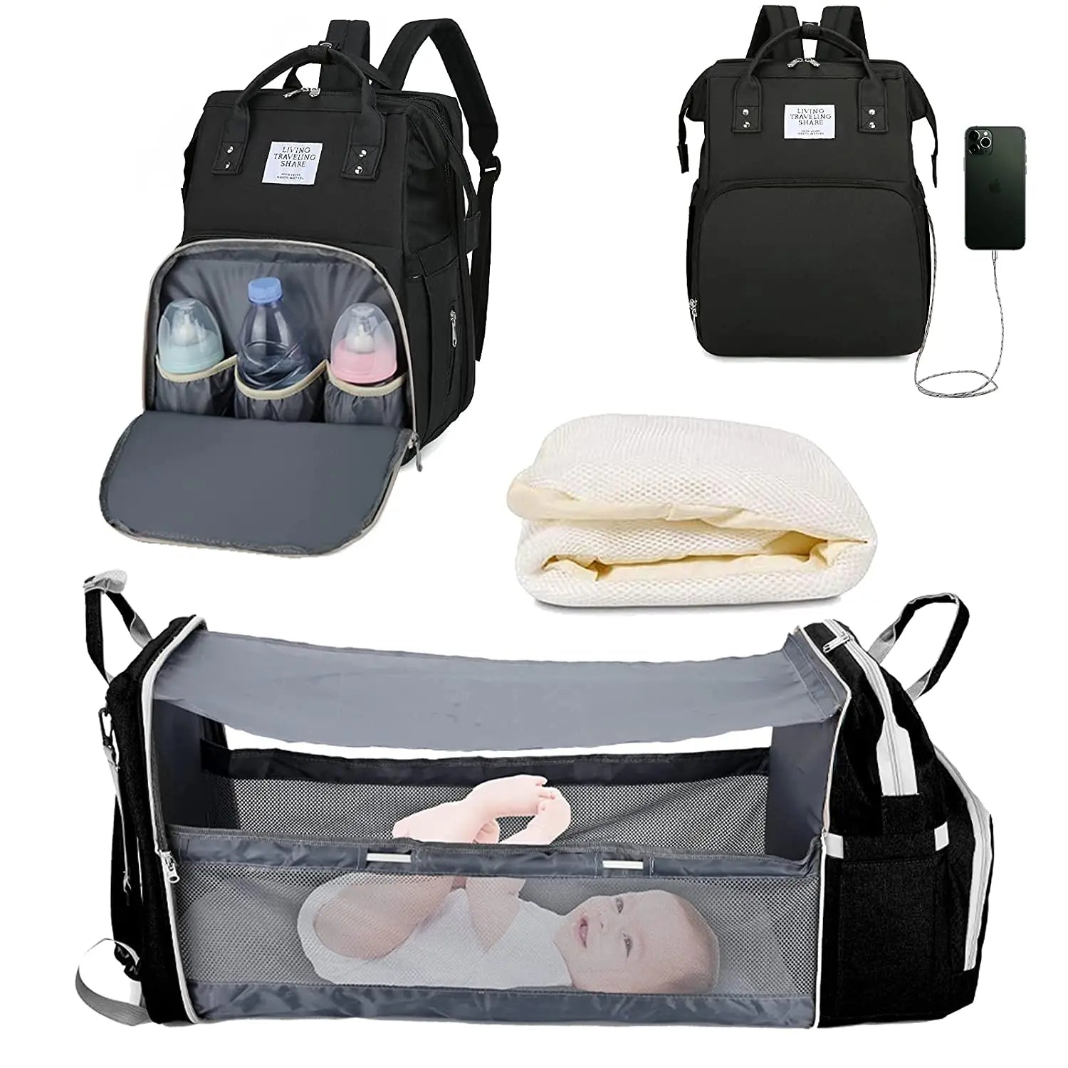 3-in-1 Diaper Backpack - infant2eleven