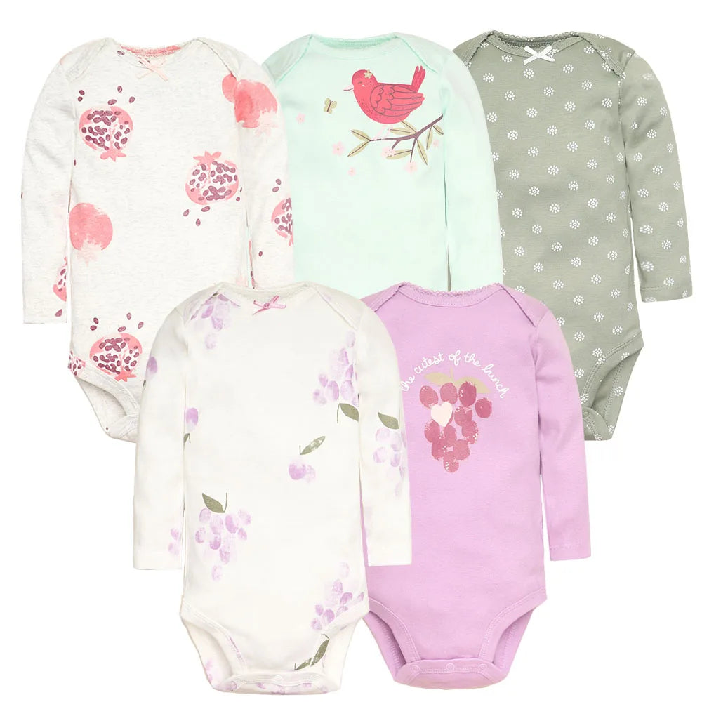 100% Cotton Newborn Cartoon Jumpsuits (5 Piece ) - infant2eleven