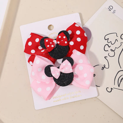 Polka Dot Bow Hair Clips - infant2eleven