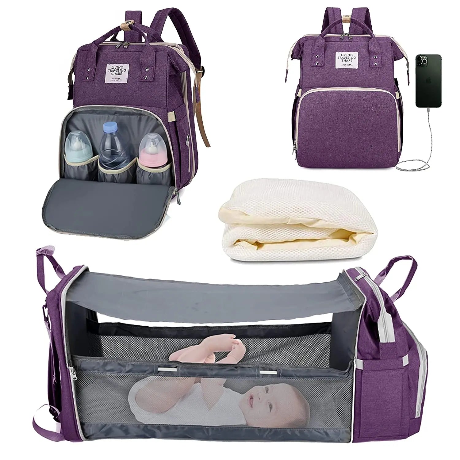 3-in-1 Diaper Backpack - infant2eleven