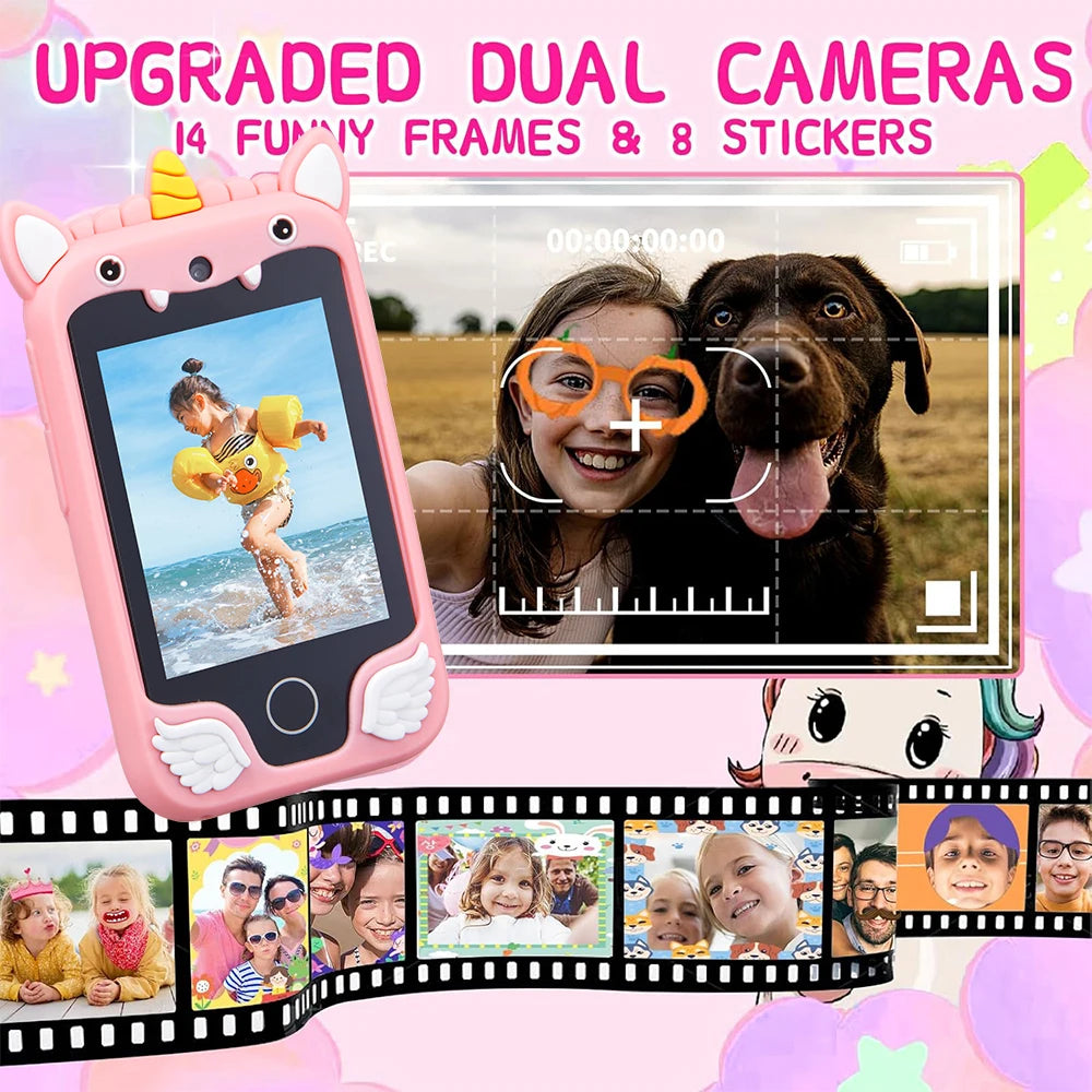 Kids Unicorn Musical Smart Touchscreen Phone - infant2eleven