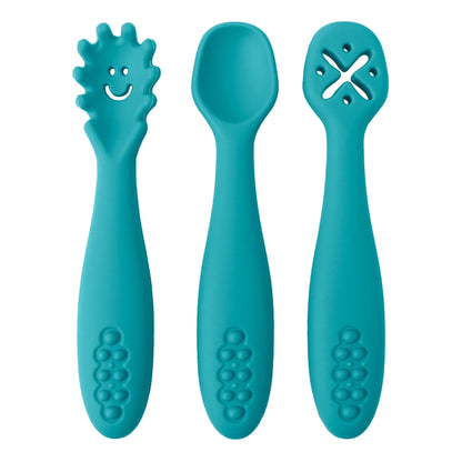 3PCS Baby Silicone Spoon Set - infant2eleven