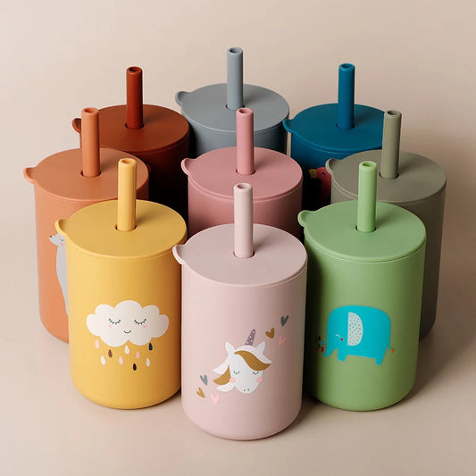 Silicone Baby Straw Cup - infant2eleven