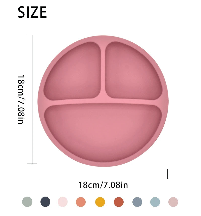 Cute Silicone Baby Plate Set - infant2eleven