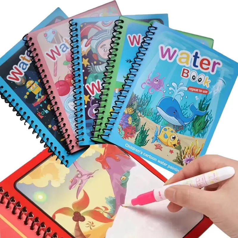 NEW Kids Magic Water Drawing Coloring Books - infant2eleven