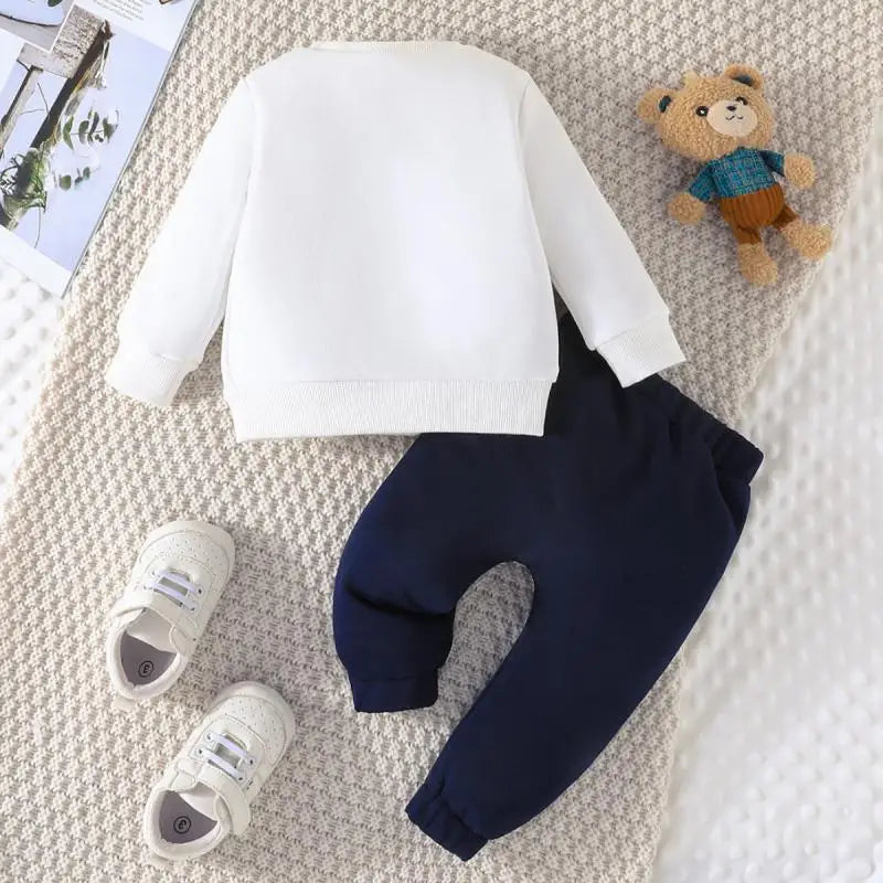 Winter Embroidered Cartoon Long Sleeve Two Piece Set - infant2eleven