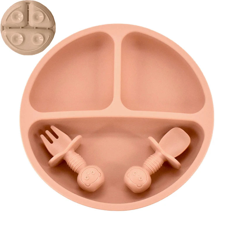 Cute Silicone Baby Plate Set - infant2eleven