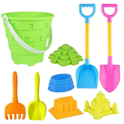 9PCS Outdoor Sand Beach Castle Bucket Set - infant2eleven