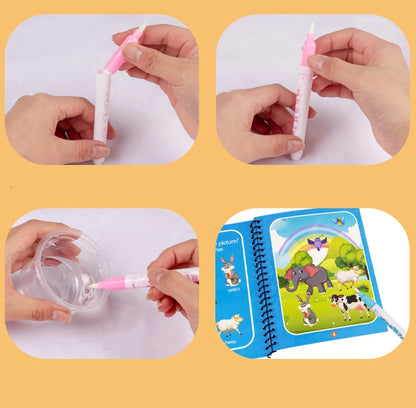 NEW Kids Magic Water Drawing Coloring Books - infant2eleven