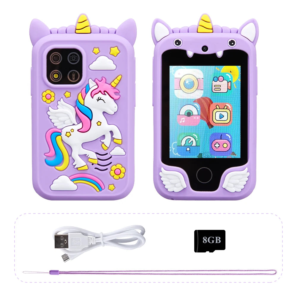 Kids Unicorn Musical Smart Touchscreen Phone - infant2eleven