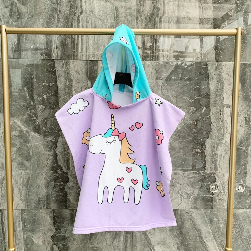 Cartoon Hooded Baby Bath Towel - infant2eleven