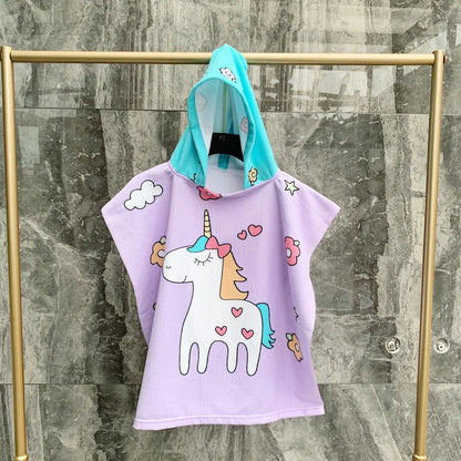 Cartoon Hooded Baby Bath Towel - infant2eleven
