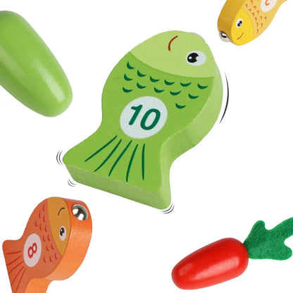Montessori Pull Carrot Fishing Simulated Feeding Game Set - infant2eleven
