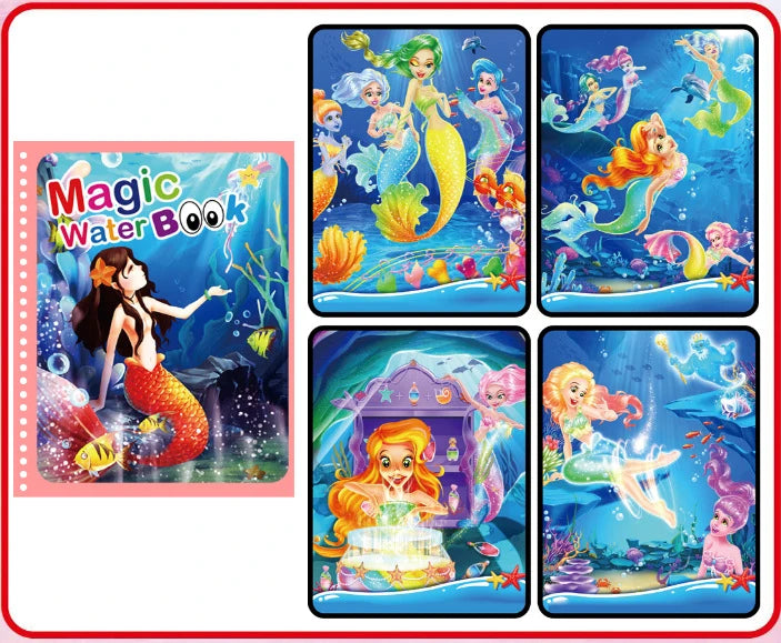 NEW Kids Magic Water Drawing Coloring Books - infant2eleven