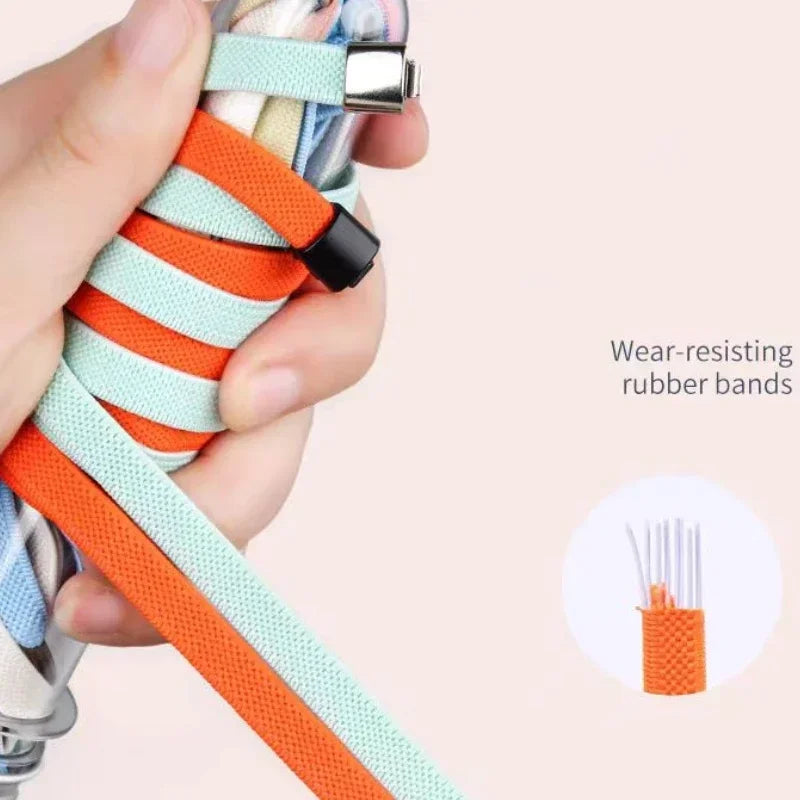 No Tie Press Lock Shoelaces - infant2eleven