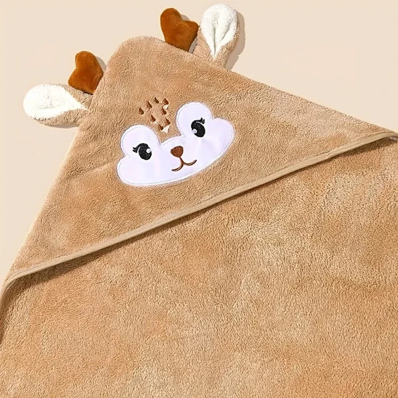 Cartoon Hooded Baby Bath Towel - infant2eleven