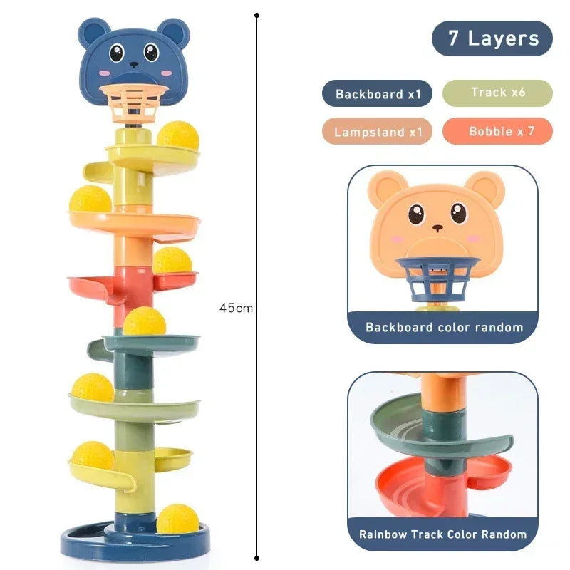 Baby Rolling Ball Track Tower - infant2eleven
