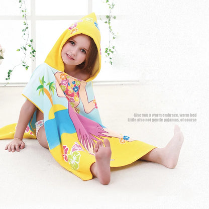 Cartoon Hooded Baby Bath Towel - infant2eleven